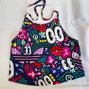 Adidas Multicolor Graphic Bikini Top IW-350